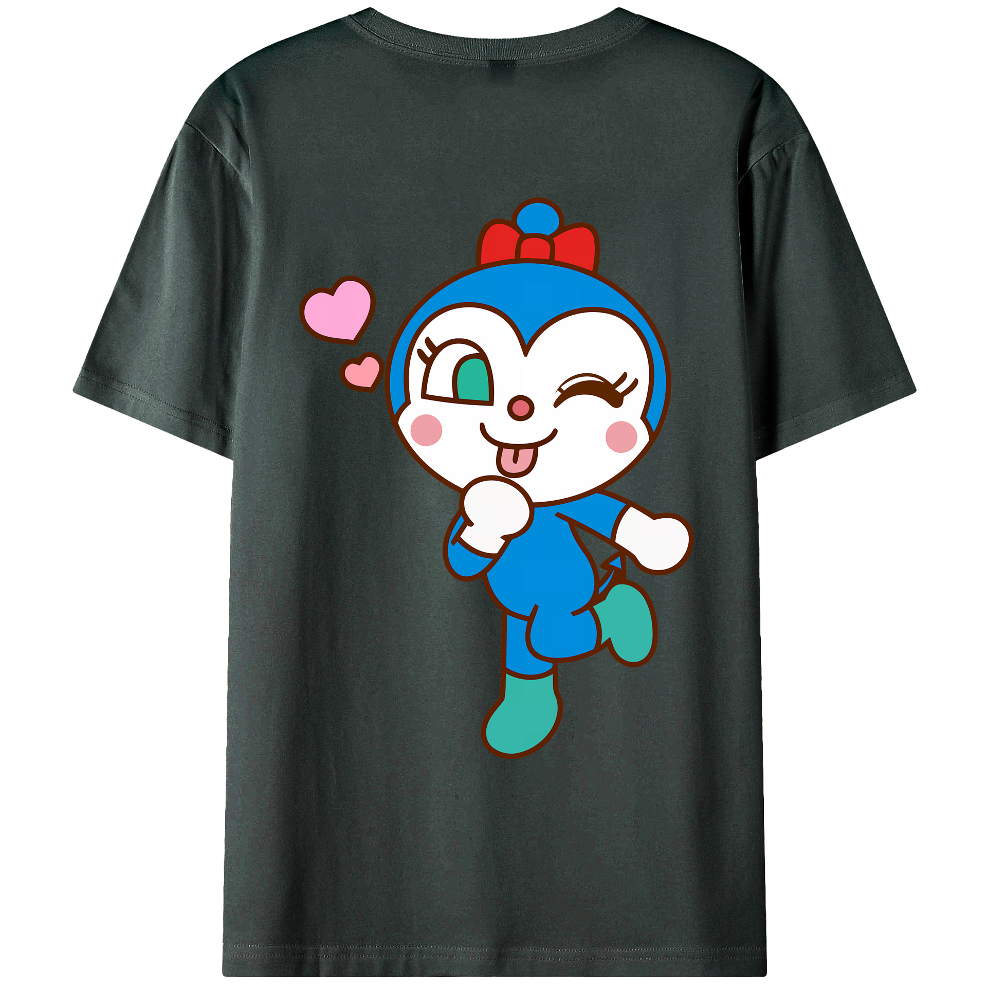 （画像用） アンパンマン Anpanman 綿100％ メンズ半袖Tシャツ（バックプリント） 通気性